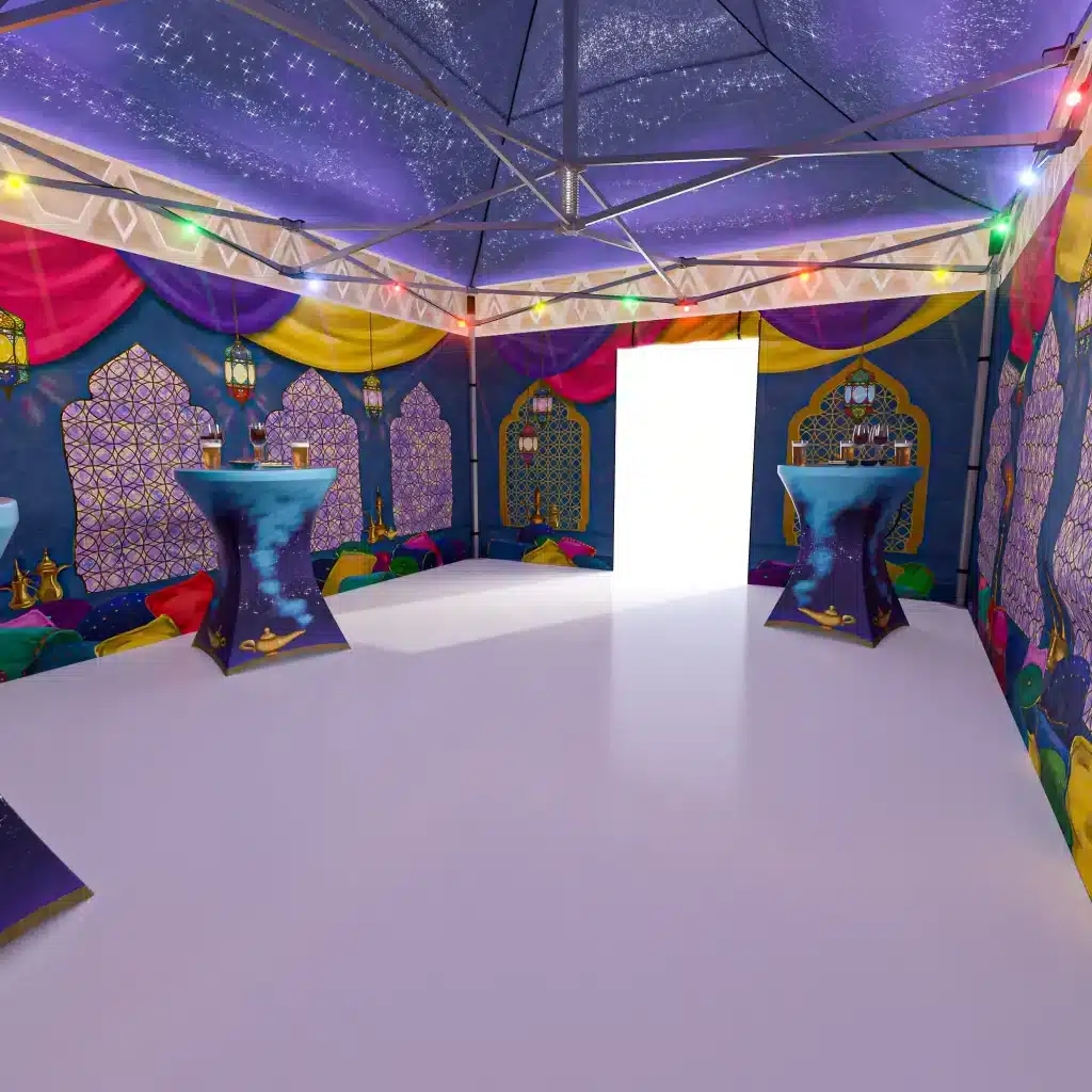 Arabische Easy Up thematent huren voor een sfeervol Arabisch feest